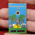 VINTAGE Lions Club MIAMI FL 1989 72nd International Convention Pin (06o43)