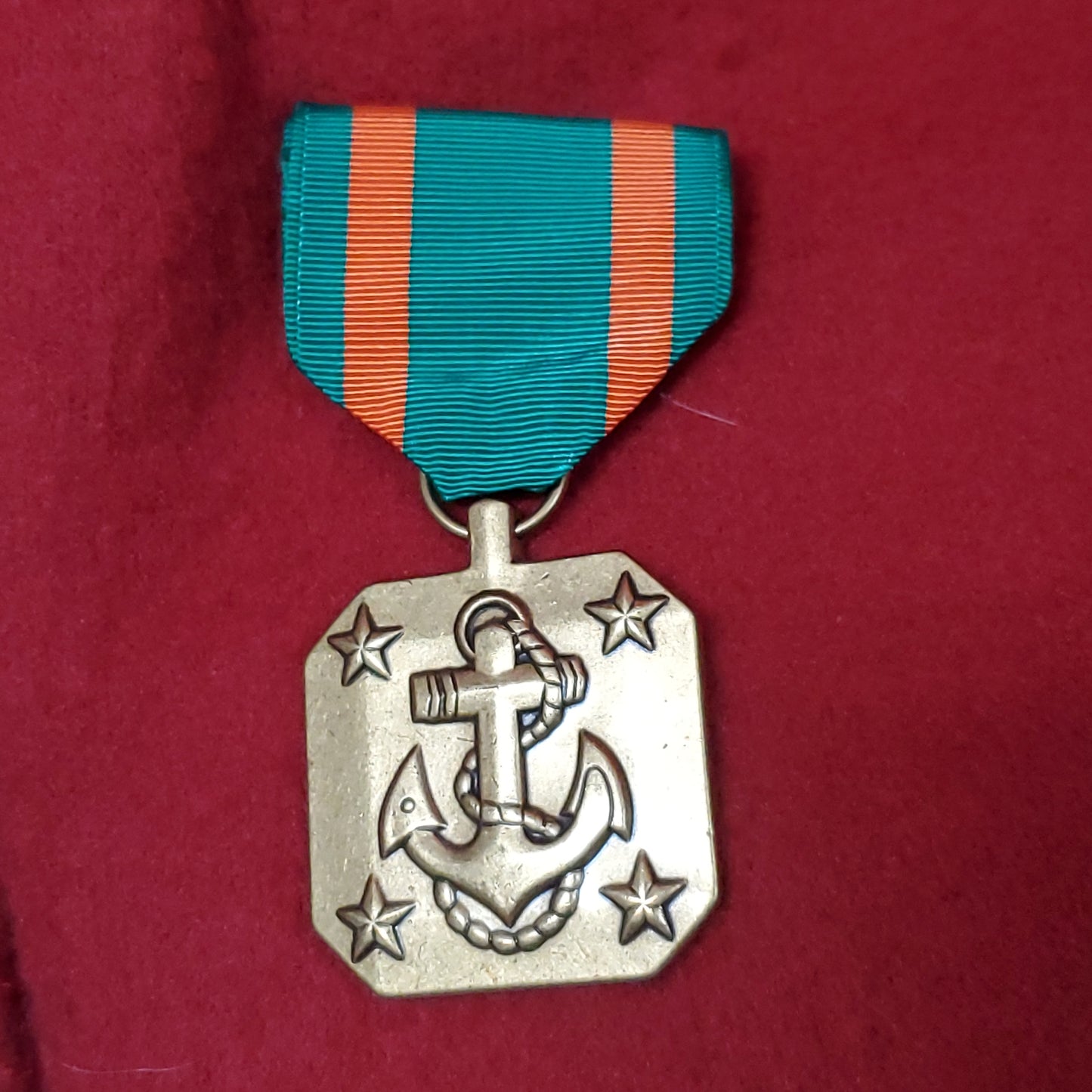 VINTAGE US Navy and Marine Corps SERVICE Full Size Medal Heroic Meritorious (06o62)