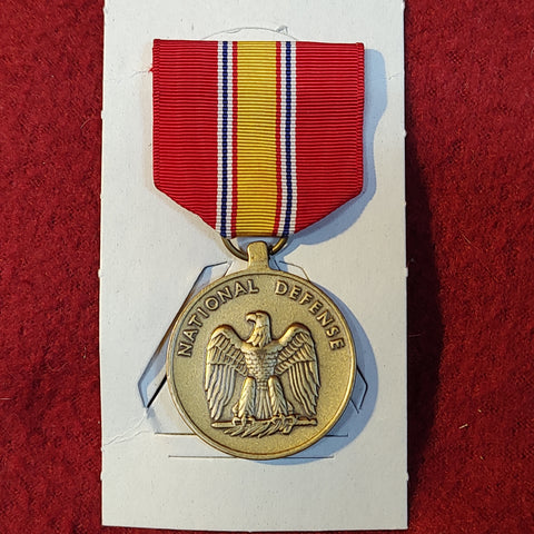 VINTAGE US Army NATIONAL DEFENSE AWARD Full Size Medal (06o131)