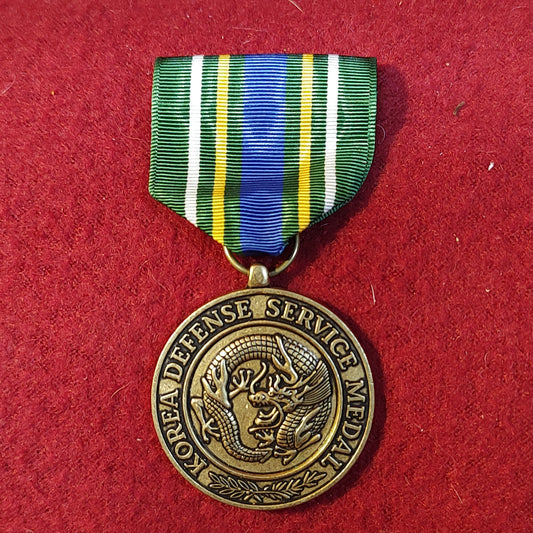 Vintage US Army KOREA DEFENSE SERVICE Medal Military (06o151)