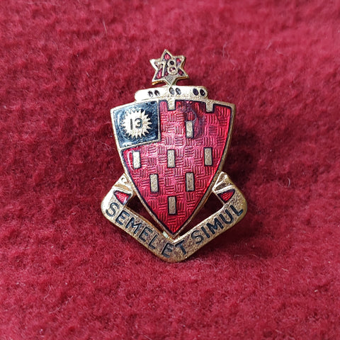 VINTAGE US Army 78th FIELD ARTILLERY 
Unit Crest Pin (11o79)