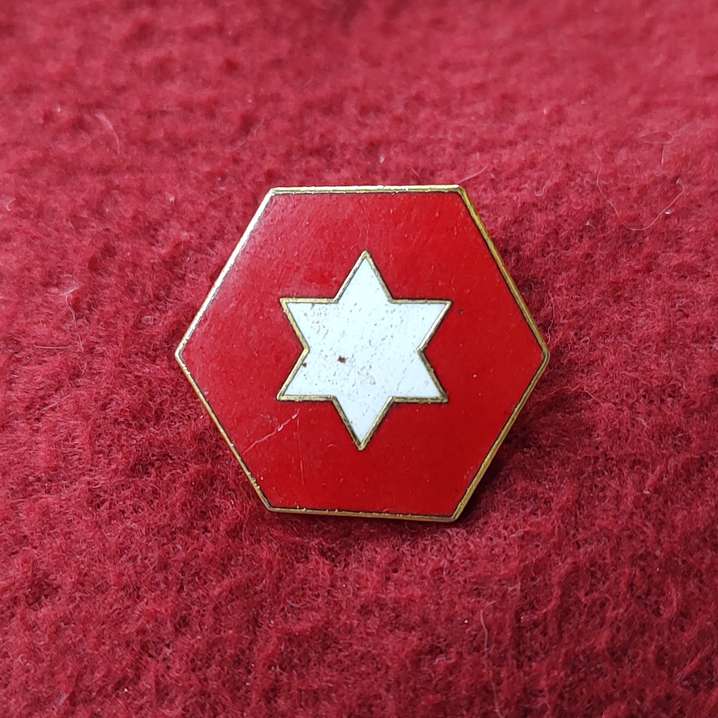 VINTAGE US Army WWII 6th INFANTRY
Unit Crest Pin (11o83)