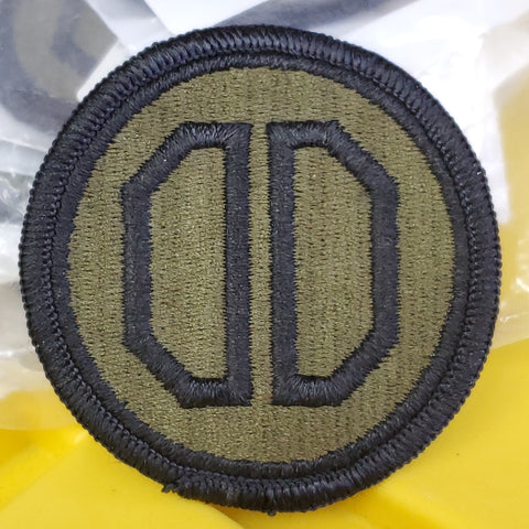 VINTAGE US Army 31ST ARMORED BRIGADE Patch Sew On Subdued OD Black (1odp6)