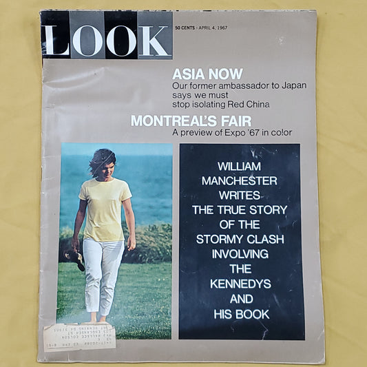 VINTAGE 1967 April LOOK Magazine (30o)