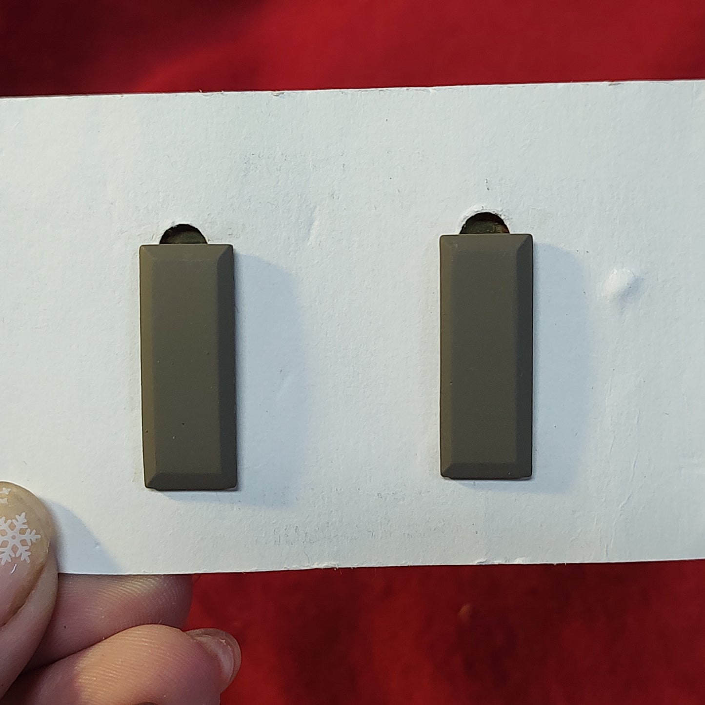 PAIR VINTAGE US Army 2nd LIEUTENANT Rank Subdued Badge Pin (15CR57)