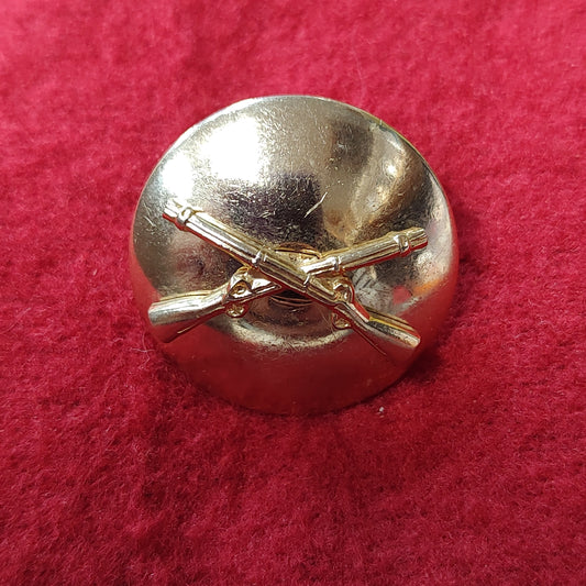 VINTAGE US Army VIETNAM ERA DOMED INFANTRY COLLAR Badge Pin (16CR10)