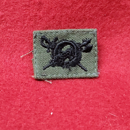 VINTAGE US Army Subdued IG INSPECTOR GENERAL Patch Sew On OD (16cr81)