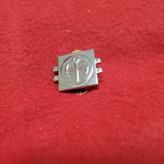 VINTAGE US Armed Forces NUCLEAR REACTOR OPERATOR QUAL BADGE Silver Pin On Badge Rank (16CR87)