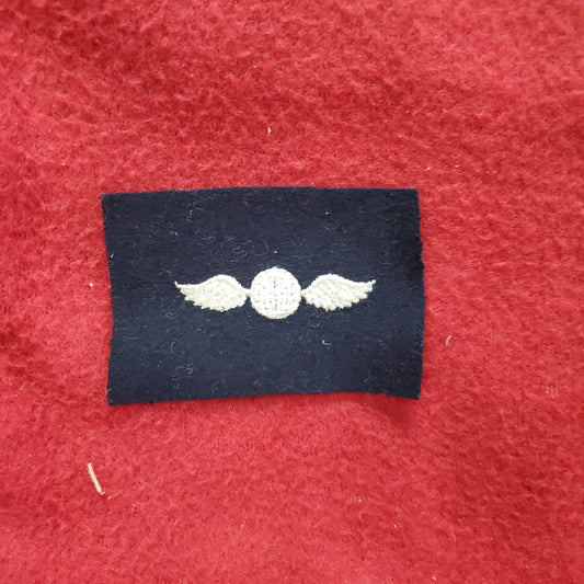 VINTAGE US Navy Coast Guard Black Velt AVIATION ELECTRIANS MATE White Sew On Patch (WSB09-5)