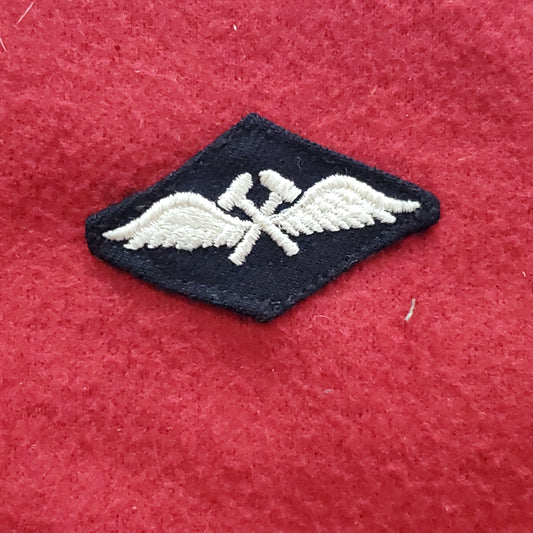 VINTAGE US Navy Coast Guard Black AVIATION STRUCTURAL MECHANIC White Sew On Patch (WSB09-14)