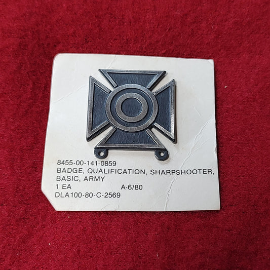US Army BASIC SHARPSHOOTER QUALIFICATION Subdued Badge Pins (25CR21)
