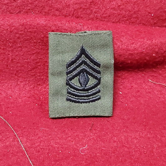 US Army 1ST FIRST SERGEANT Subdued OD Black Gore-Tex Slip On BDU Vietnam Era (26cr36)
