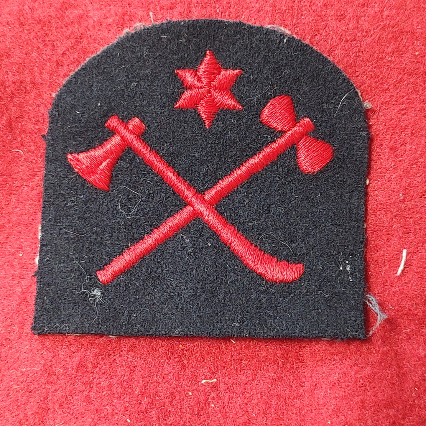 VINTAGE WWII ROYAL NAVY 4TH & 5TH CLASS RATING Patch Sew On (28CR7)