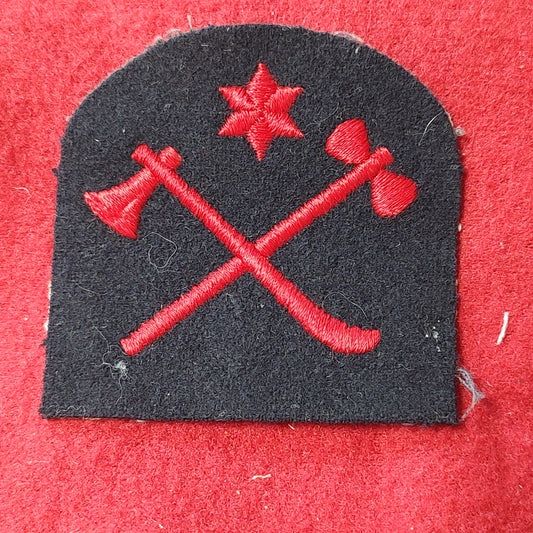 VINTAGE WWII ROYAL NAVY 4TH & 5TH CLASS RATING Patch Sew On (28CR7)