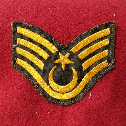 VINTAGE TURKISH AIR FORCE TECHNICAL SERGEANT Patch Sew On (28CR9)