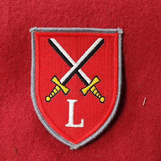 VINTAGE GERMAN BUNDESWEHR ARMOUR SCHOOL Badge Patch Sew On (28CR12)