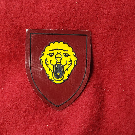 VINTAGE BELGIUM LION ARMED FORCES SHOULDER Badge Patch Sew On (28CR24)