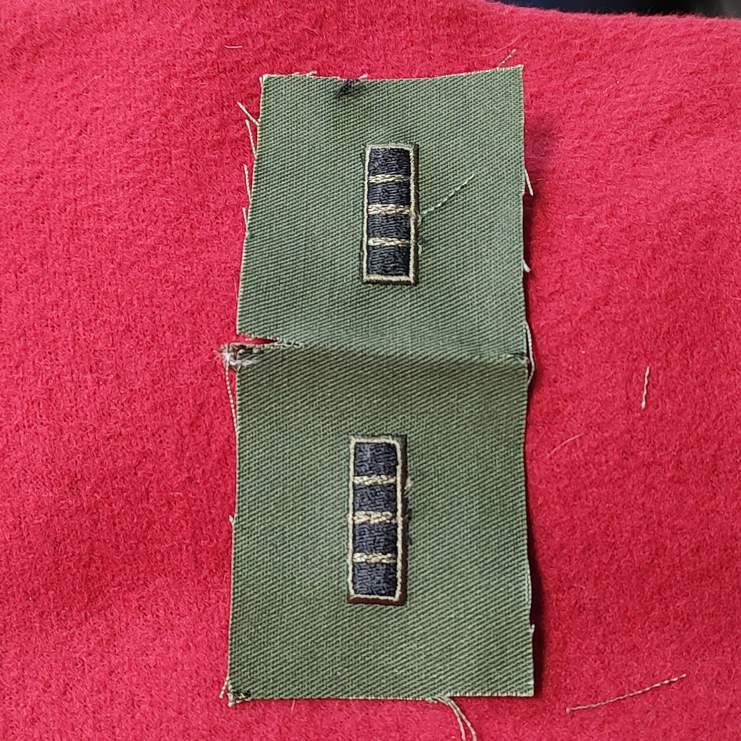 SET of US Army CW4 CHIEF WARRANT OFFICER 4 WO4 Rank Sew On OD Subdued Woodland BDU (bu02-wo3)