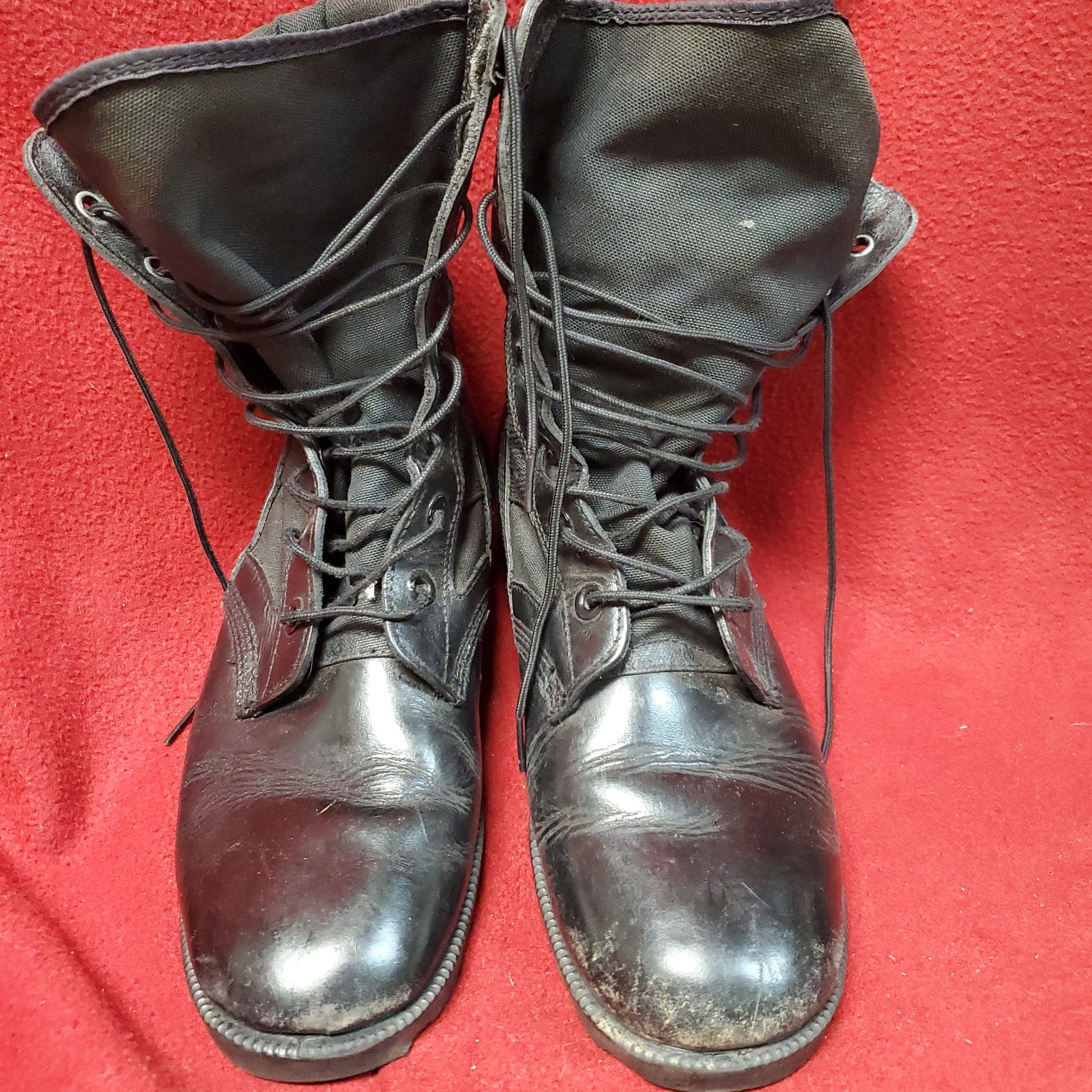 WELLCO Black 8W Jungle Black Combat Boots 8 Wide (hc08-7)