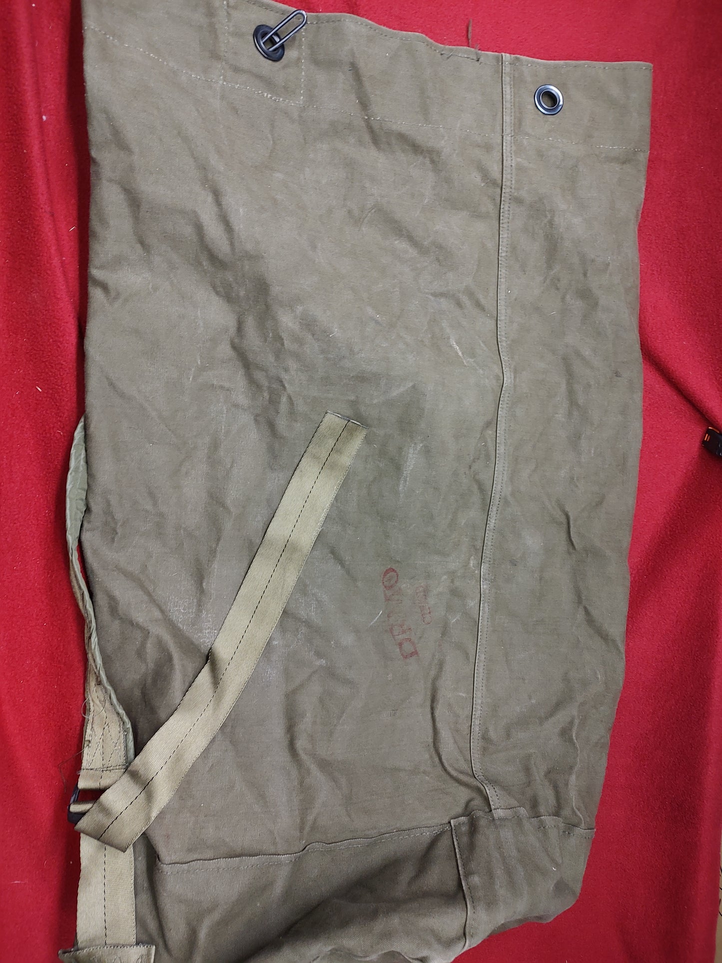 USED U.S Canvas O.D Green Sea/Duffle Bag Type II (BA03-13)