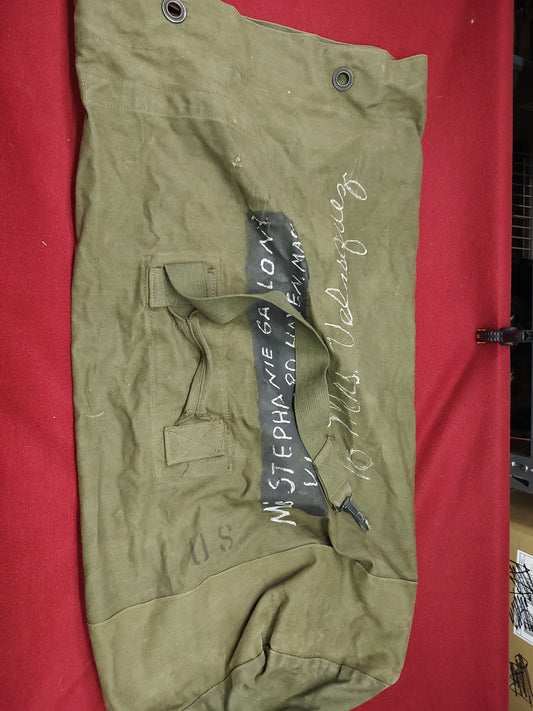 US OD Green Cotton Duck Duffle Bag Type 1 1951 (BA03-21)