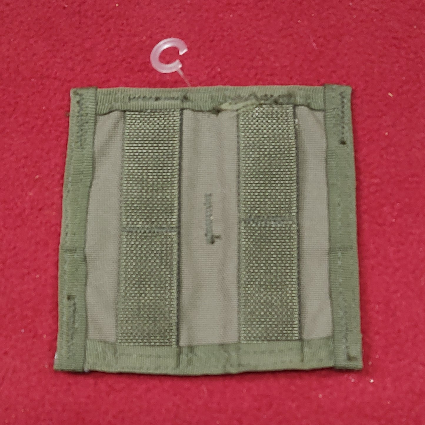 USED OD Green Molle Horizontal Pouch Adapter (aa04-29)