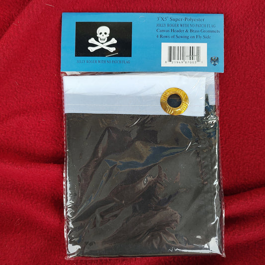 Jolly Roger (no patch) 3'×5' Polyester Flag (eb11-18)