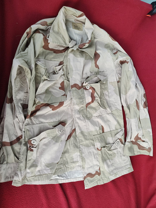 US Army DCU Desert Camo Blouse Size Small Regular (BB07-17)