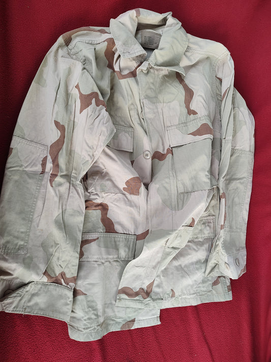 US Army DCU Desert Camo Blouse Size Small Regular (BB07-20)