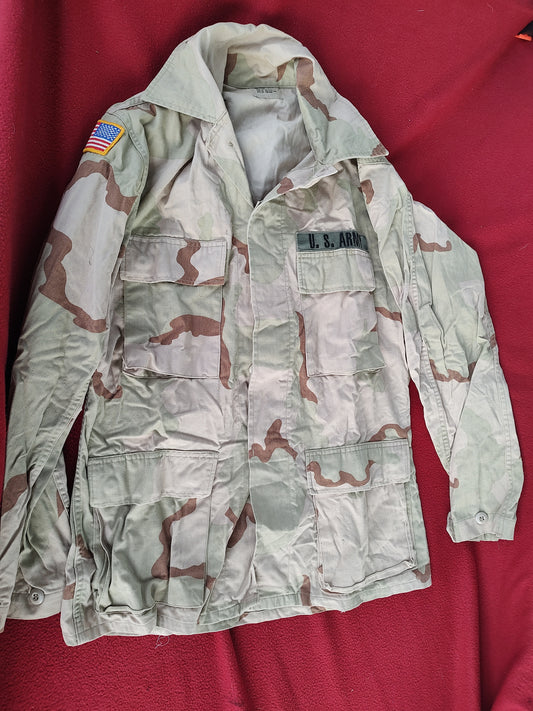 US Army DCU Desert Camo Blouse Size Small Regular (BB07-21)