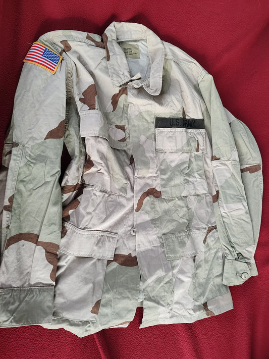 US Army DCU Desert Camo Blouse Size Small Regular (BB07-22)