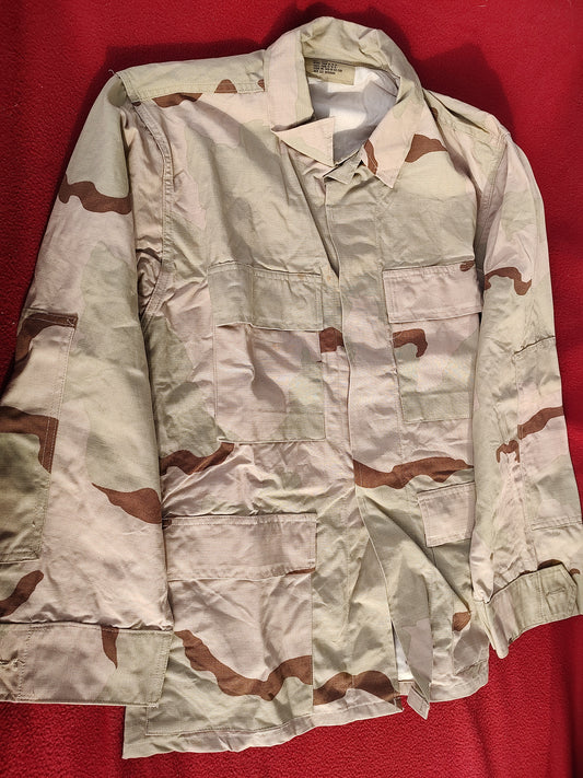 US Army DCU Desert Camo Blouse Size Small Short (BB07-28)