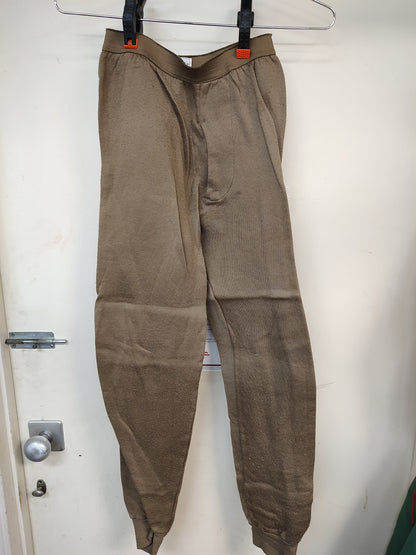 1980s/90s US Army Medium Cold Weather Bottoms Brown Excellent condition (14n DC10-7)