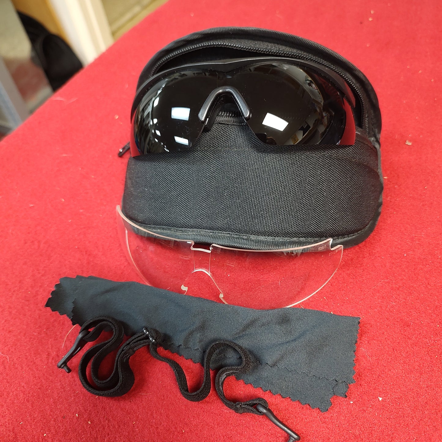 US Army Wiley-X Talon Ballistic Eye Protection Complete Set Clear Dark Frame Case (BA11-HP10)