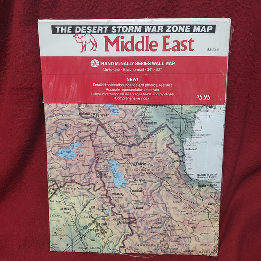 The Desert Storm War Zone Map Middle East (27s-C9)