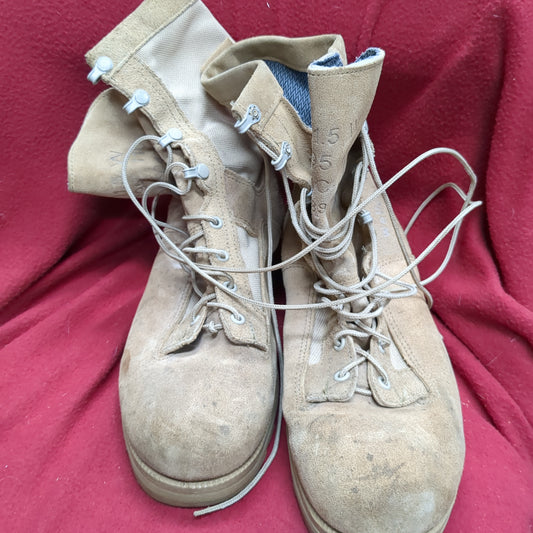 US Army 11.5 W Standard Issue Cold Weather GTX Combat Boots Desert Sand (10g 12n- db13-MH50)
