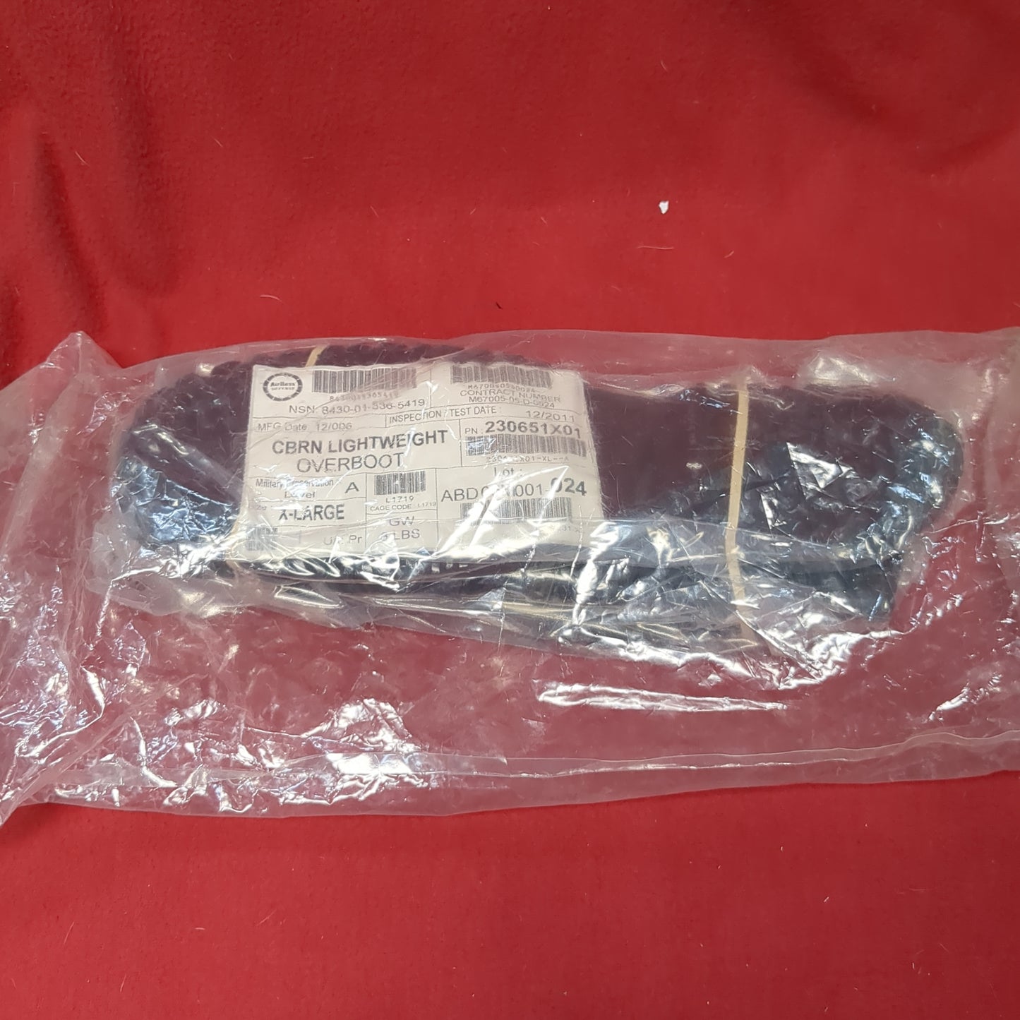 CBRN Overboots Lightweight X-Large JLIST (ber cbrn5 ac05-MH235)