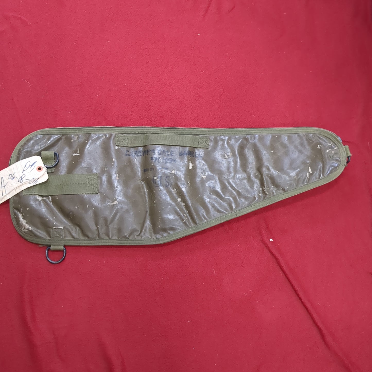 US Army Carrying Case Spare Barrel Bag Nylon Vinyl Water Resistant (BA04-MH256)