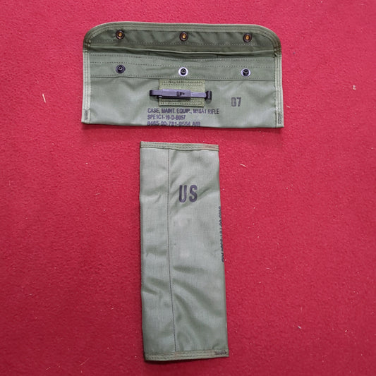 '- Lot of 2 -  US Army Weapons Cleaning Case Small Maintenance Equipment Pouch (25o- da03-MH288)