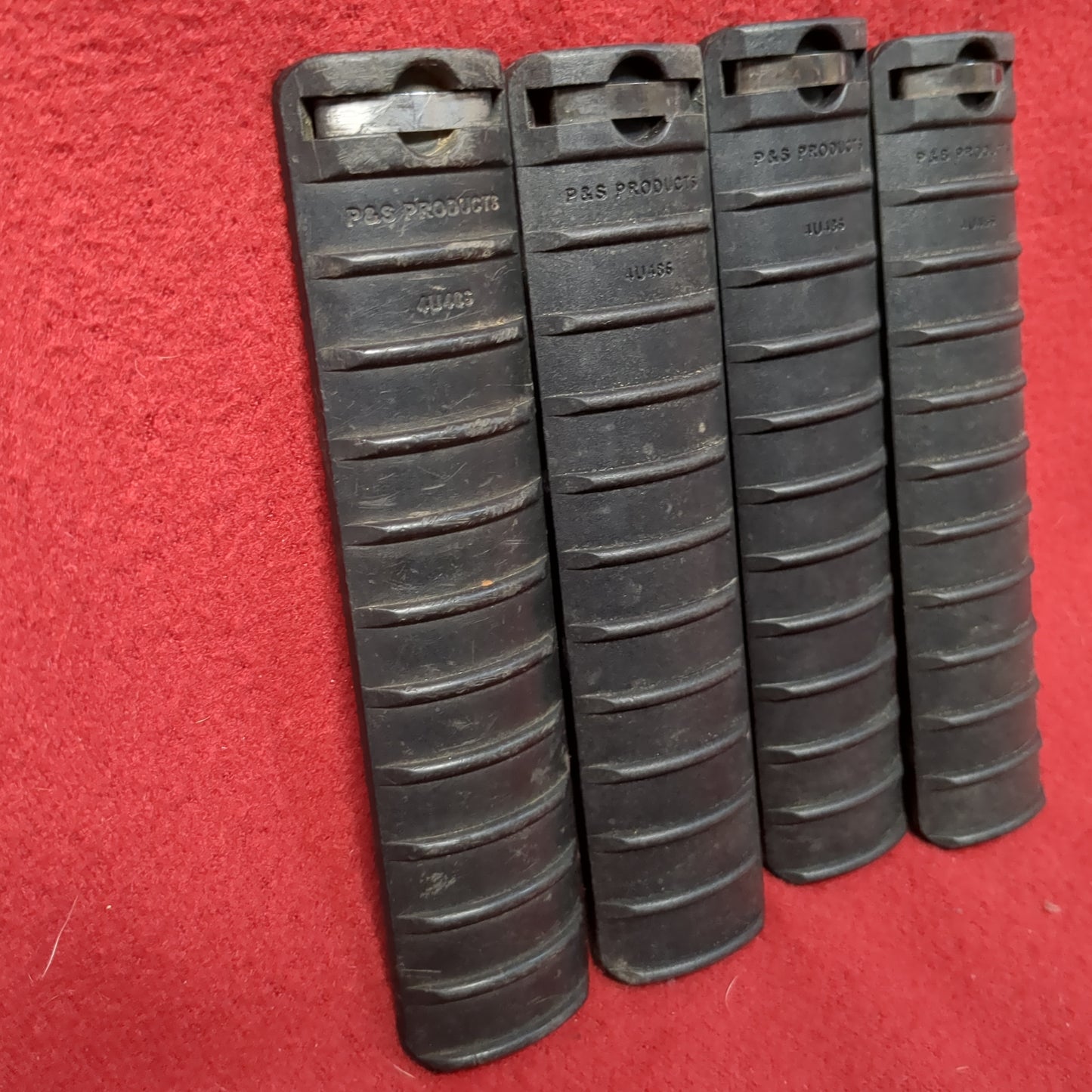 Lot of 4 - 11 Rib Rail Cover P&S PRODUCTS Excellent Condition (FB18-MH515)