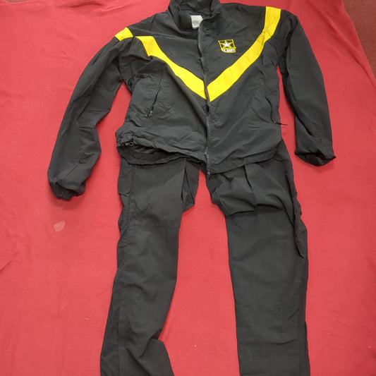 SET of APFU Medium Long Jacket Pants Black Gold Cold Weather PT (fb07-MH637)