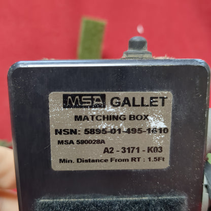 MSA Gallet Matching Box Aviation Radio Communications 590028A (fc04-APR15)
