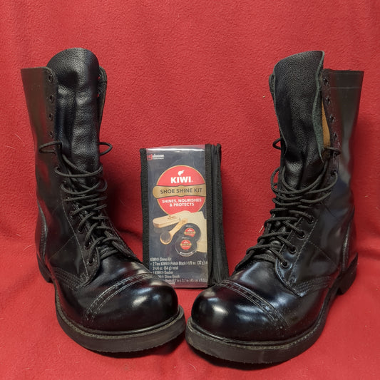 Corcoran Full Force Footwear 8W Leather Black Jump Boots (BA10-White Shelf-APR124)