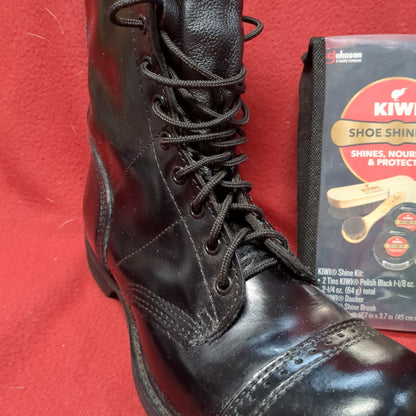 Corcoran Full Force Footwear 8W Leather Black Jump Boots (BA10-White Shelf-APR124)