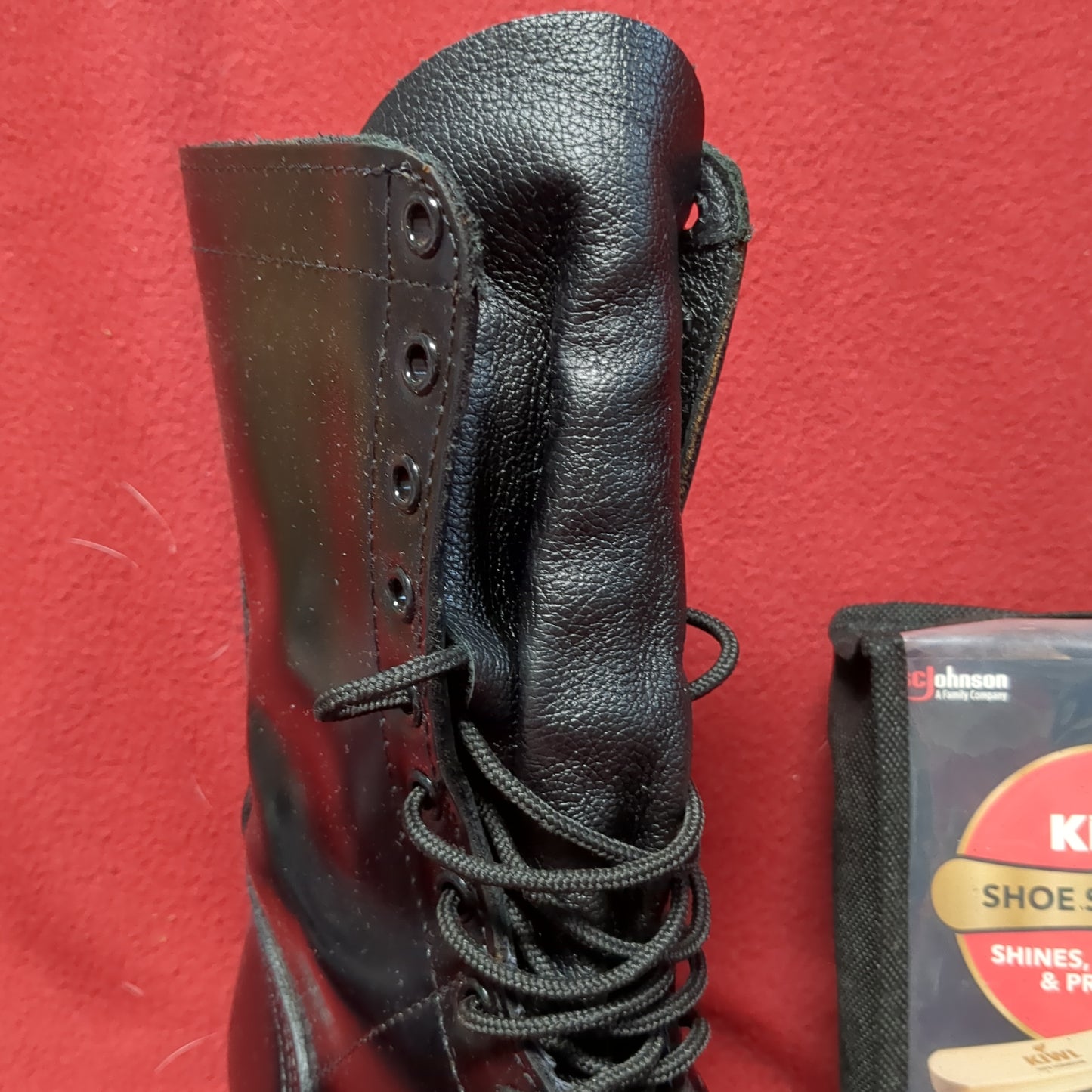 Corcoran Full Force Footwear 8W Leather Black Jump Boots (BA10-White Shelf-APR124)