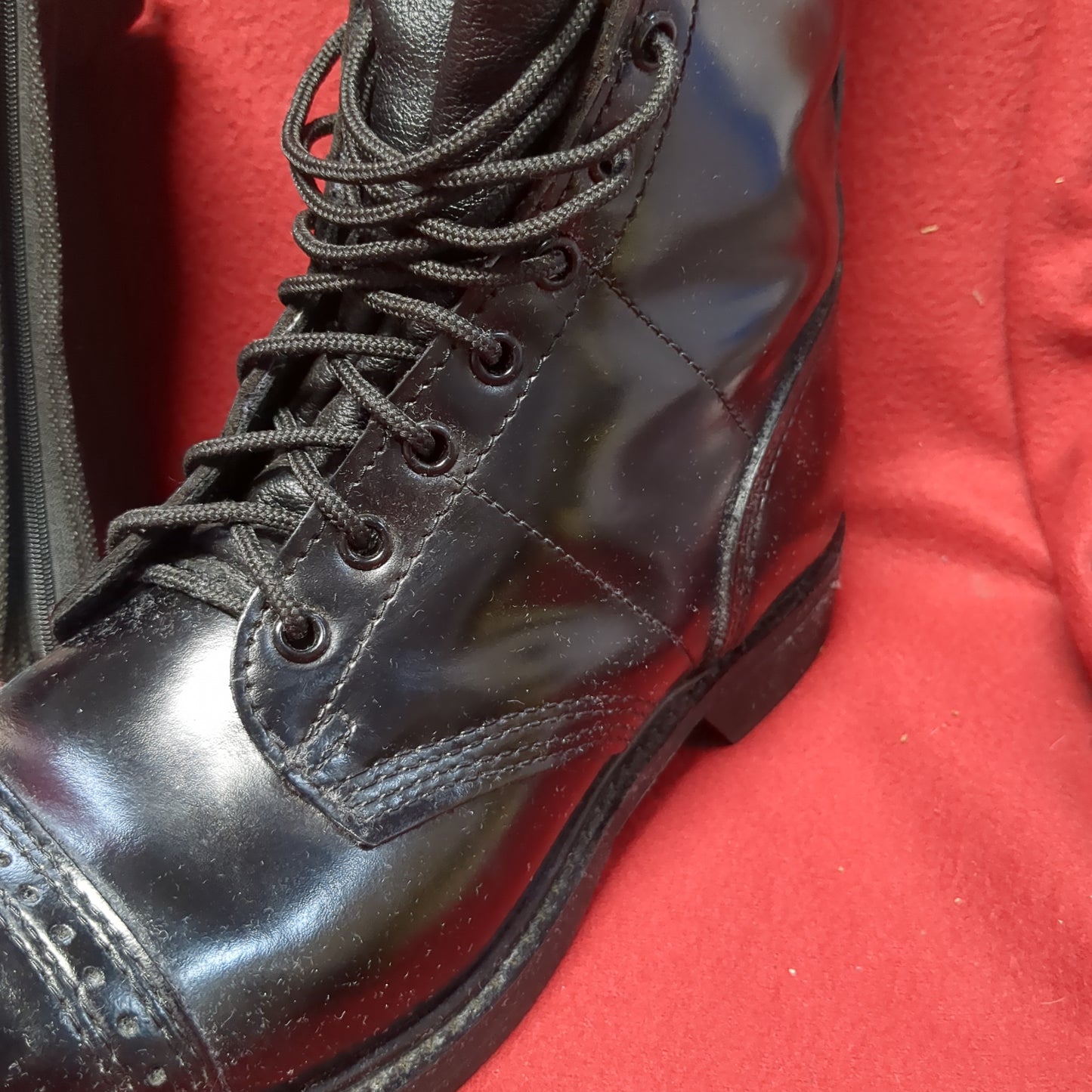 Corcoran Full Force Footwear 8W Leather Black Jump Boots (BA10-White Shelf-APR124)