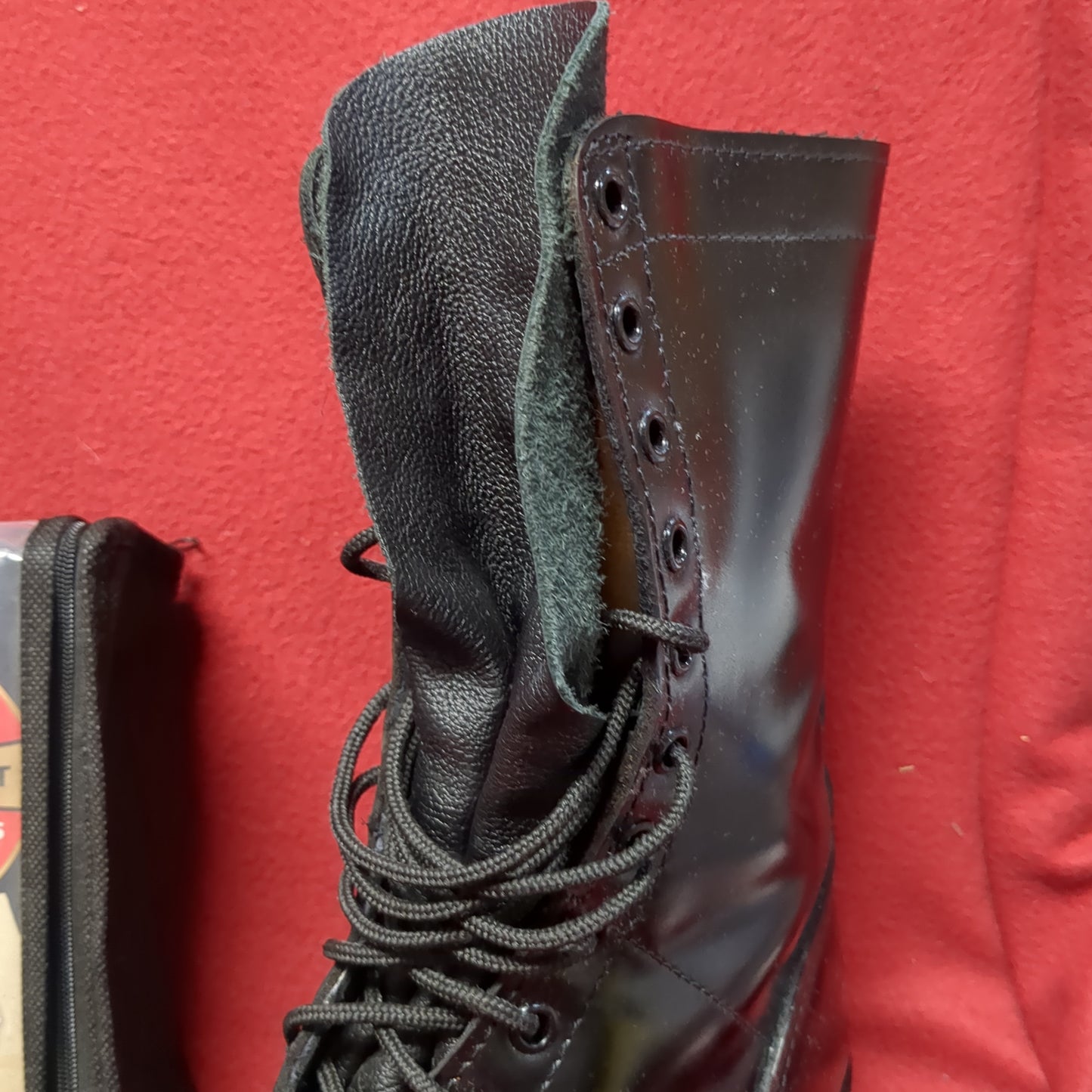 Corcoran Full Force Footwear 8W Leather Black Jump Boots (BA10-White Shelf-APR124)