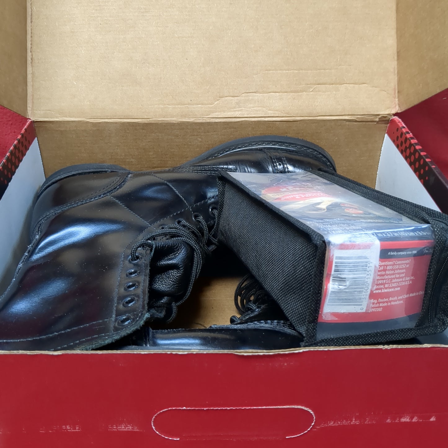 Corcoran Full Force Footwear 8W Leather Black Jump Boots (BA10-White Shelf-APR124)