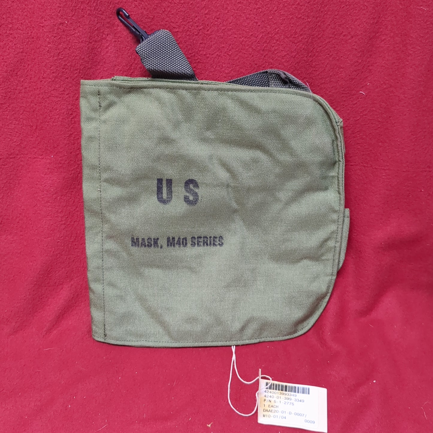 NOS US Army M40 Gas Mask Bag ONLY (cbrn ac01-APR178)