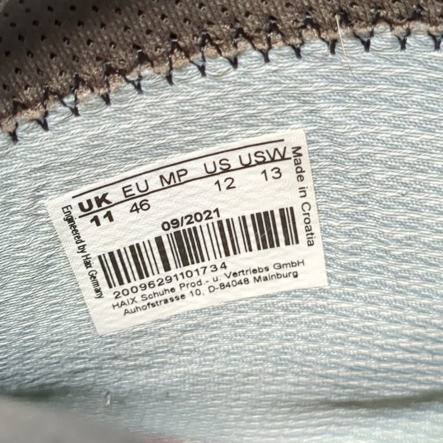 Haix Black Eagle Athletic 2.0 N.T. Size: 12 Brown Hot Weather Boots (12g 12n- db13-APR229)